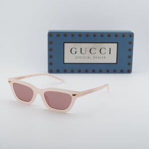 Gucci GG1944S 005 Rectangle Sunglasses - Pink/Red